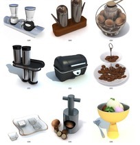 3D咖啡机模型图片与设计素材 日常用品数字化的创意呈现