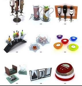 9种日常生活用品3D模型素材图精选